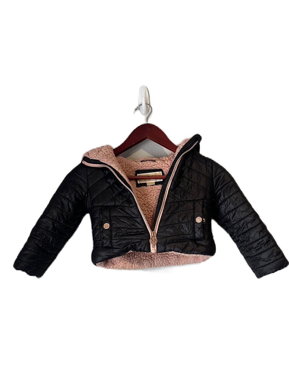 Michael Kors Kids Girls Black Puffer Jacket
